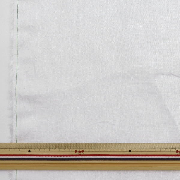 [From quantity 5] Fabric "French Linen Shambray White White KMC-10803-1"