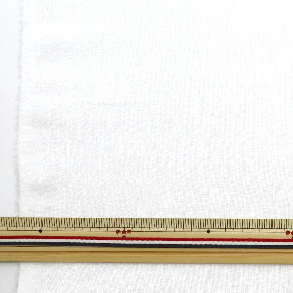 [From quantity 5] Fabric "French Linen Shambray White White White KMC-10938-1"