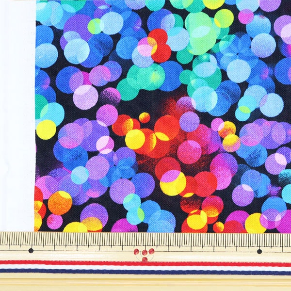[From quantity 5] Fabric "Inkjet printed dot dot-C8535" USA cotton