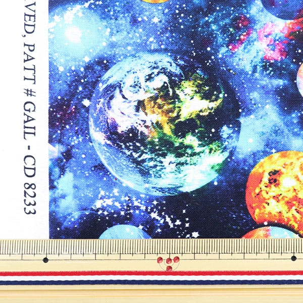 [來自數量5] 織物 “噴墨印刷銀河系Gail-CD8233”美國棉花