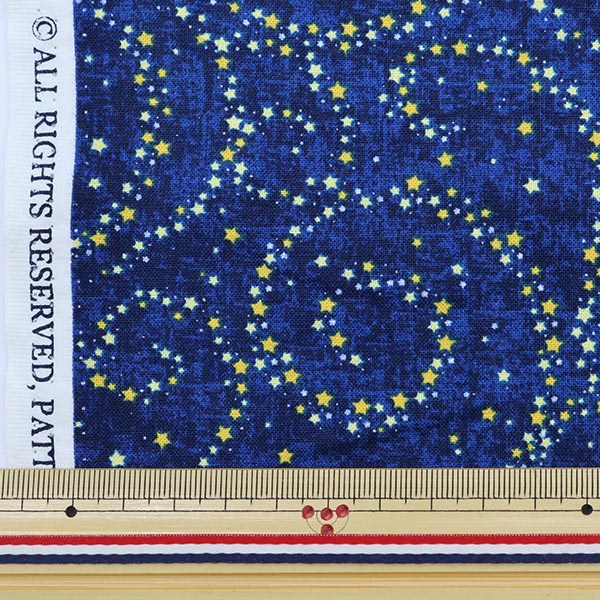 [From quantity 5] Fabric "Inkjet printed night sky C5526-night" USA cotton