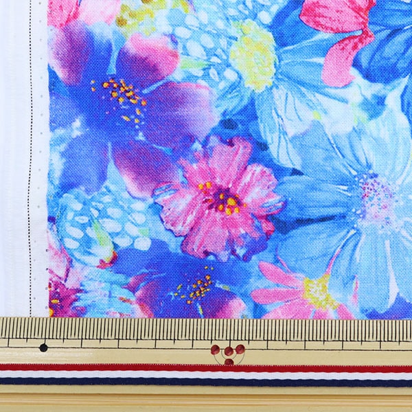 [來自數量5] 織物 “噴墨印花花fleur-cd8716”美國棉花