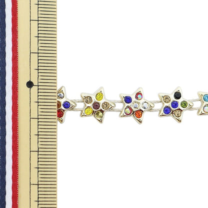 [From quantity 5] HandicraftTrim "imitationTrim Width about 1.2cm star Multi GY-43-18-28]