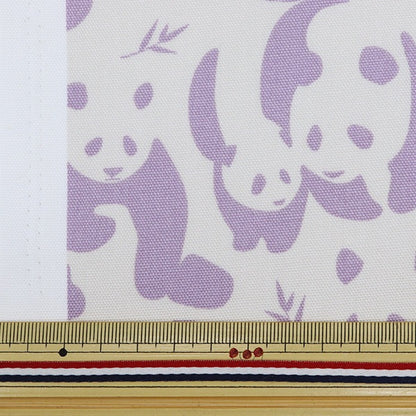 [From quantity 5] Fabric "Antivirus Oxford Sasa Panda Purple SHUBAMPAN-E]