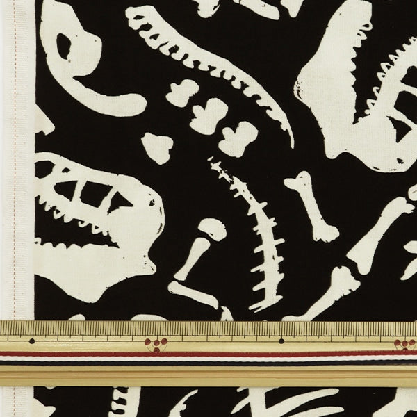 [From quantity 5] Fabric "Inkjet printed dinosaur fossil CG8070-Glow" USA cotton
