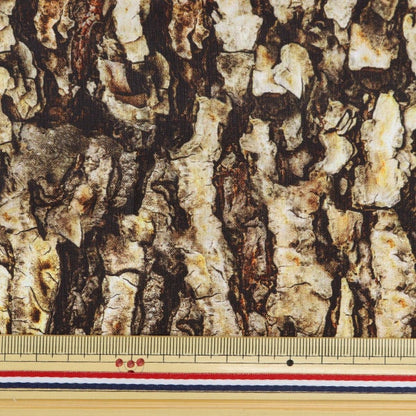 [From quantity 5] Fabric "Inkjet print bark R4671-407" USA cotton