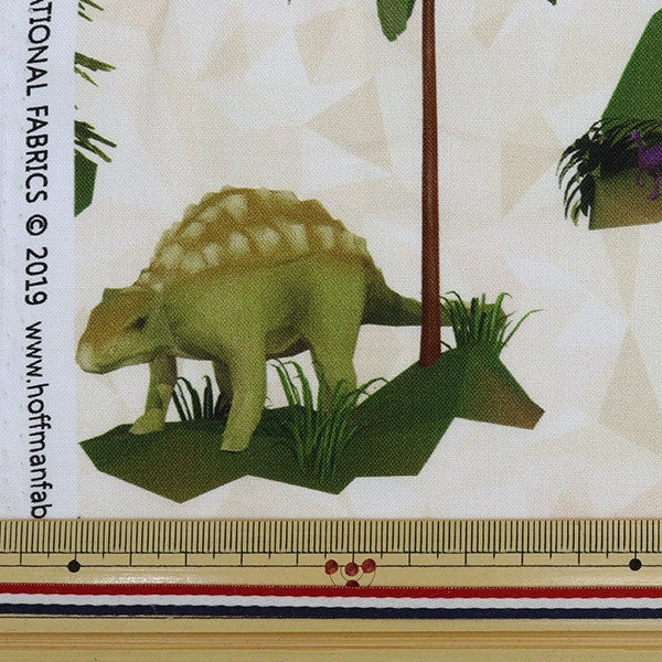 [From quantity 5] Fabric "Inkjet Print Dinosaur S4765-33" USA cotton