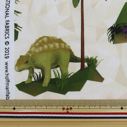 [From quantity 5] Fabric "Inkjet Print Dinosaur S4765-33" USA cotton