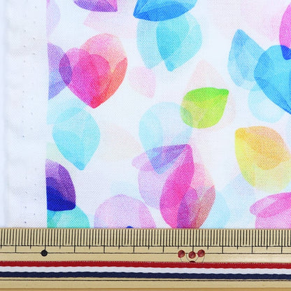 [From quantity 5] Fabric "Inkjet print flower S4817-448" USA cotton