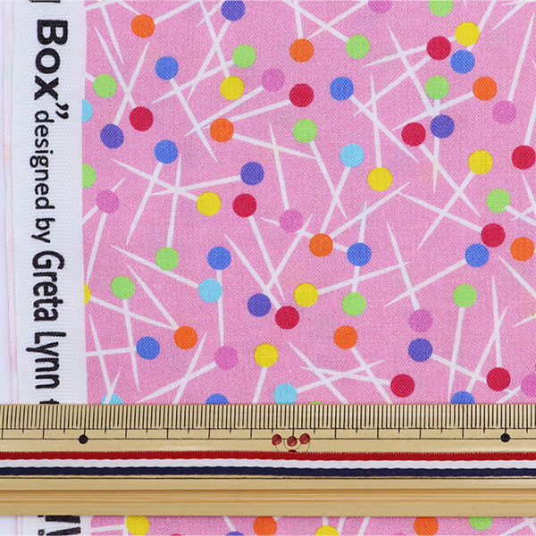 [From quantity 5] Fabric "Inkjet print pin 9953-01" USA cotton