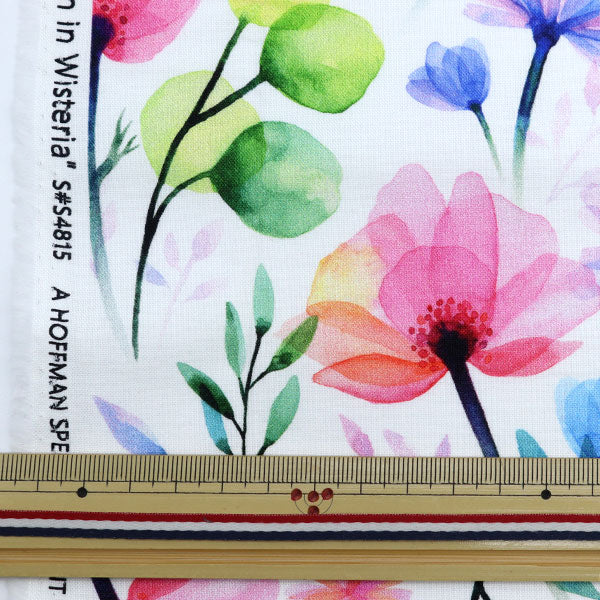 [From quantity 5] Fabric "Inkjet print spring S4815-448"