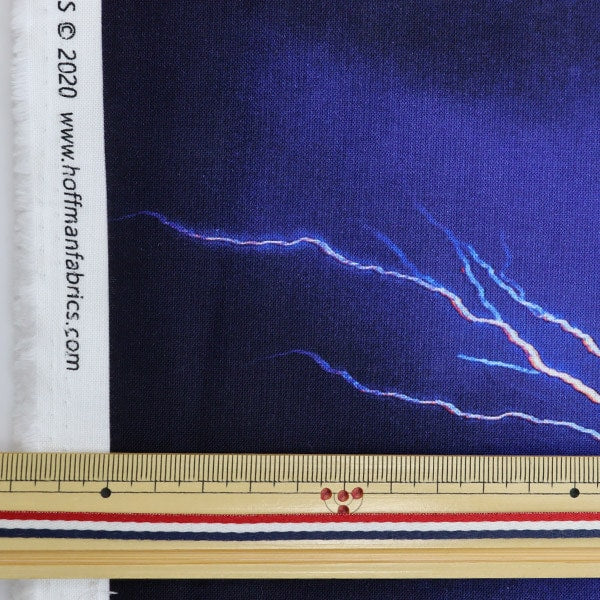 Fabric "Inkjet print Cut Cloth Approximately 110cm x 110cm Lightning T4910-701]