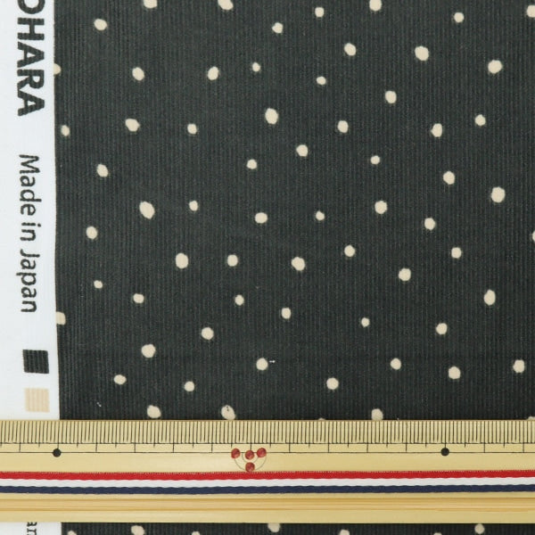 [From quantity 5] Fabric "Fine Cold Pot Print Black KOF-45BK"