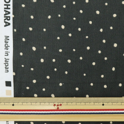 [From quantity 5] Fabric "Fine Cold Pot Print Black KOF-45BK"