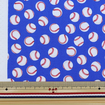 [From quantity 5] Fabric "USA Cotton Small World Baseball Pattern Blue GAIL-CD8891"