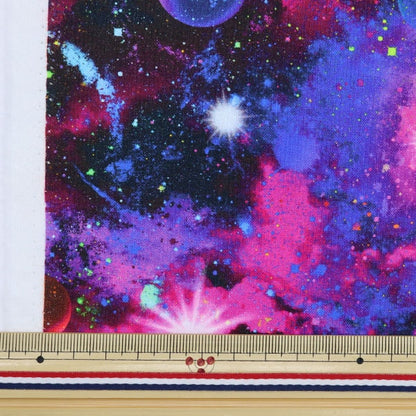 [From quantity 5] Fabric "USA Cotton Cerethial Space (Space Pattern) Space-CD8865"