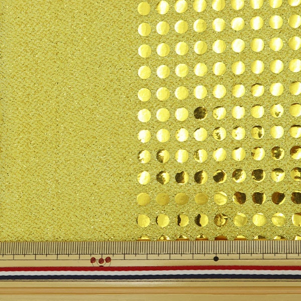 [From quantity 5] Fabric "Fairyen yellow x gold 160215-04"