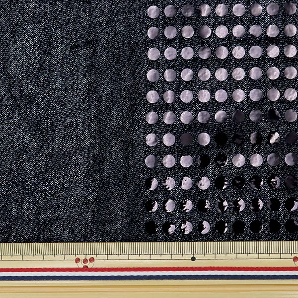 [From quantity 5] Fabric "Fairyen Black 160215-11"