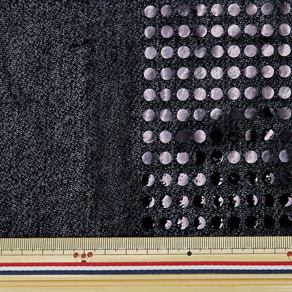 [From quantity 5] Fabric "Fairyen Black 160215-11"