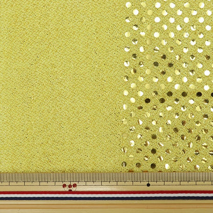 [From quantity 5] Fabric "Happiness yellow x gold 160311-4"