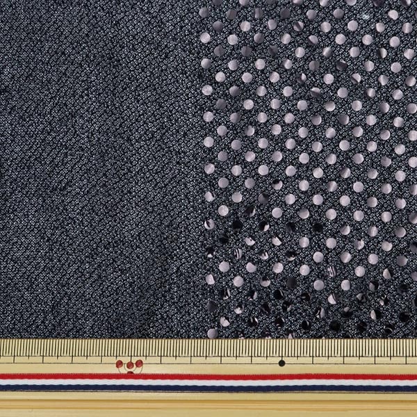 [From quantity 5] Fabric "Happiness Black 160311-11"