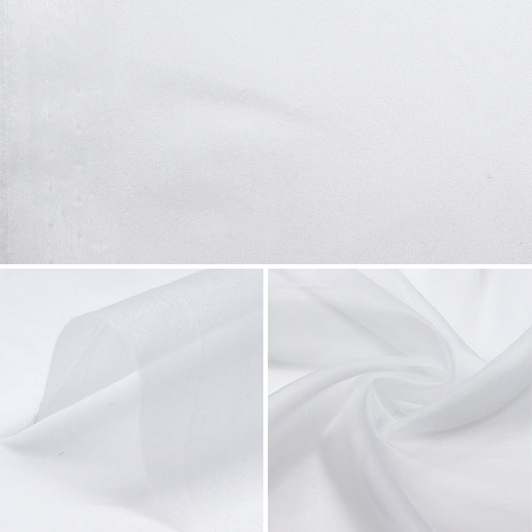 [From quantity 5] Fabric "MONO-CHFFON (Monosifon) White FW400-3SW