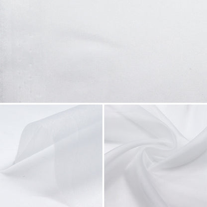 [From quantity 5] Fabric "MONO-CHFFON (Monosifon) White FW400-3SW