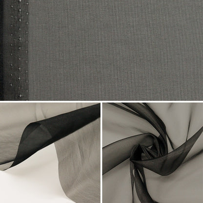[From quantity 5] Fabric "MONO-CHFFON (Monosifon) Black FW400-FB"