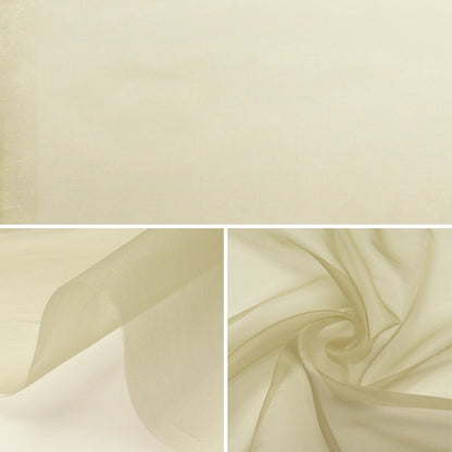 [From quantity 5] Fabric "MONO-CHFFON (Monosifon) Sand beige FW400-197"