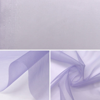 [From quantity 5] Fabric "MONO-CHFFON (Monosifon) Light purple FW400-307"