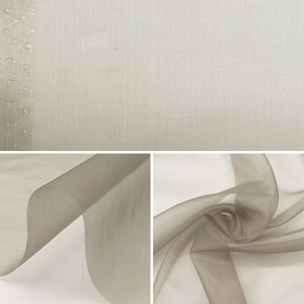 [From quantity 5] Fabric "MONO-CHFFON gray FW400-019"