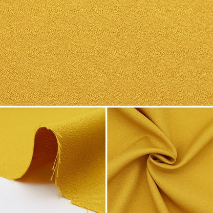 [From quantity 5] Fabric 『satin-back crepe Gold 448-14]