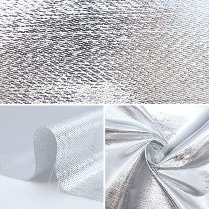[From quantity 5] Fabric "Lamezaten Silver 498-1"