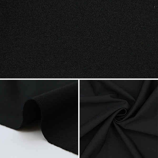 [From quantity 5] Fabric "2way Tricot Black 489-10"