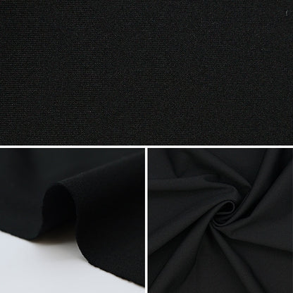 [From quantity 5] Fabric "2way Tricot Black 489-10"