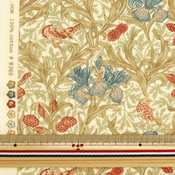 [来自数量5] 织物 “ Moda Best Morris Best Morris 板材织物 虹膜奶油8360-11]