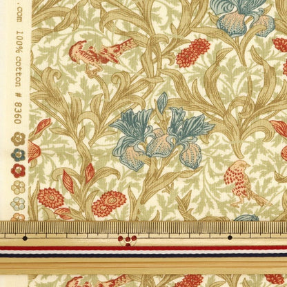 [来自数量5] 织物 “ Moda Best Morris Best Morris 板材织物 虹膜奶油8360-11]