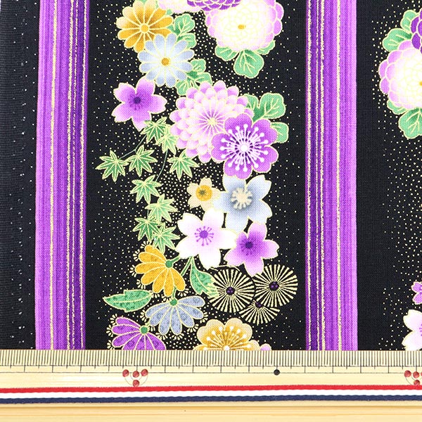 [From quantity 5] Fabric "USA Cotton Majestic Flower Pattern FLEUR-CM8809"