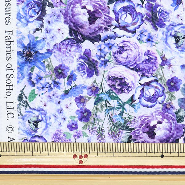 [From quantity 5] Fabric "USA Cotton Floral Dreams Flower Pattern FLEUR-CD8880"