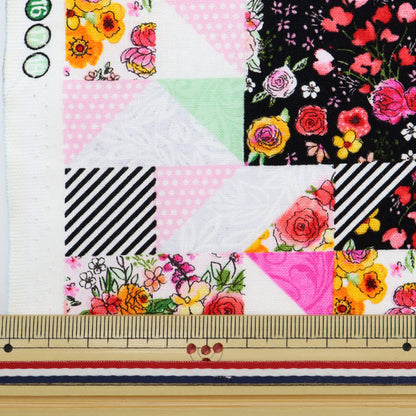 [From quantity 5] Fabric "USA cotton saw floral QuiltingPattern GAIL-C8935]