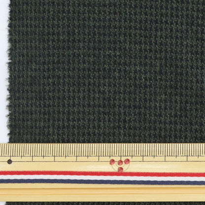 [From quantity 5] Fabric "Stretch wool tone clothes Solotex Full Franmos Green YG11060-2"