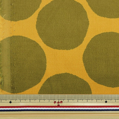 [From quantity 5] Fabric "21W Corduroy Print Circle Mustard 38095-3C"
