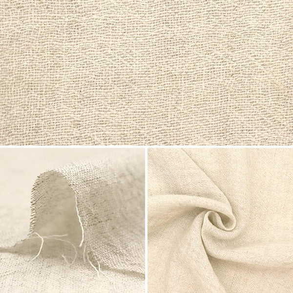 [From quantity 5] Fabric "Hemp Wool Gauze Dark Beige 4024-4"