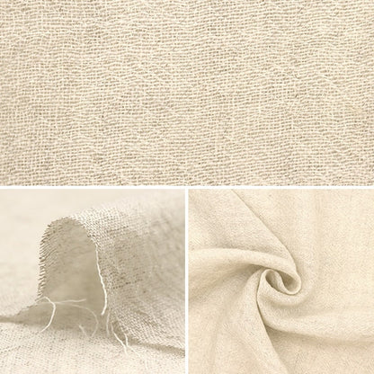 [From quantity 5] Fabric "Hemp Wool Gauze Dark Beige 4024-4"