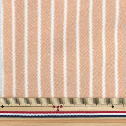 Fabric "Bonding knit Cut Cloth Approximately 85cm x 90cm Border beige BN202P-01BE]