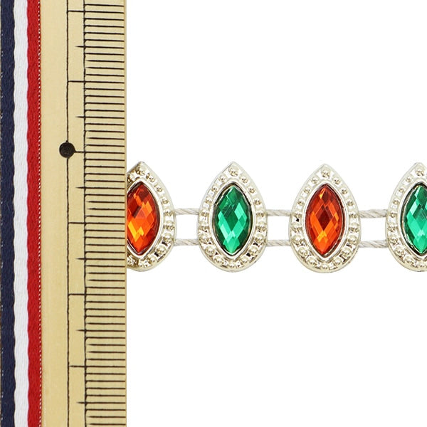 [From quantity 5] HandicraftTrim "imitationTrim Width about 1.5cm Multi GY-43-18-6]
