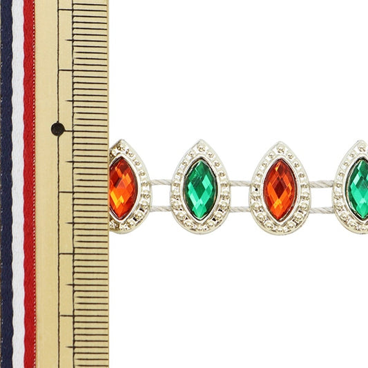 [From quantity 5] HandicraftTrim "imitationTrim Width about 1.5cm Multi GY-43-18-6]