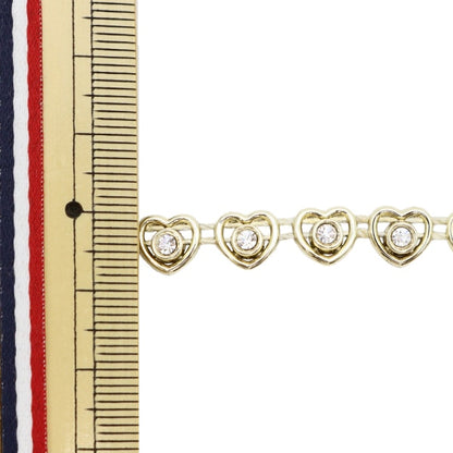 [From quantity 5] HandicraftTrim "imitationTrim Width about 8mm Heart GY-43-18-7]