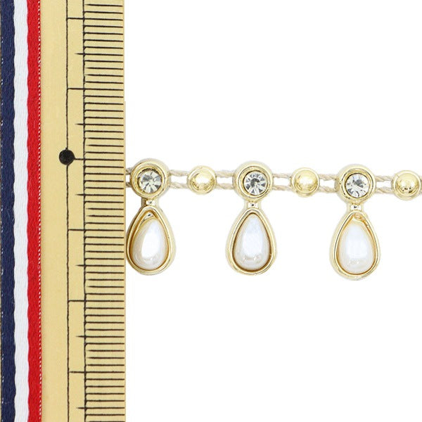 [From quantity 5] HandicraftTrim "imitationTrim Width about 1.6cm Shizuku Gold GY-43-18-42]