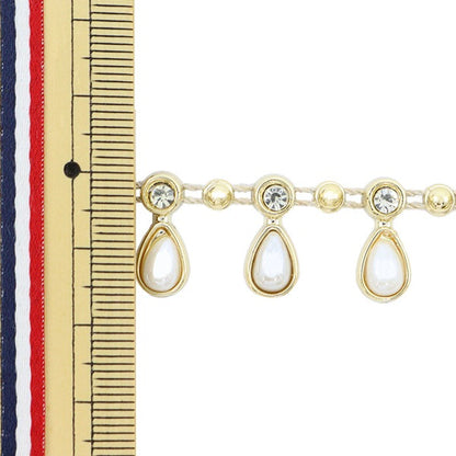 [From quantity 5] HandicraftTrim "imitationTrim Width about 1.6cm Shizuku Gold GY-43-18-42]